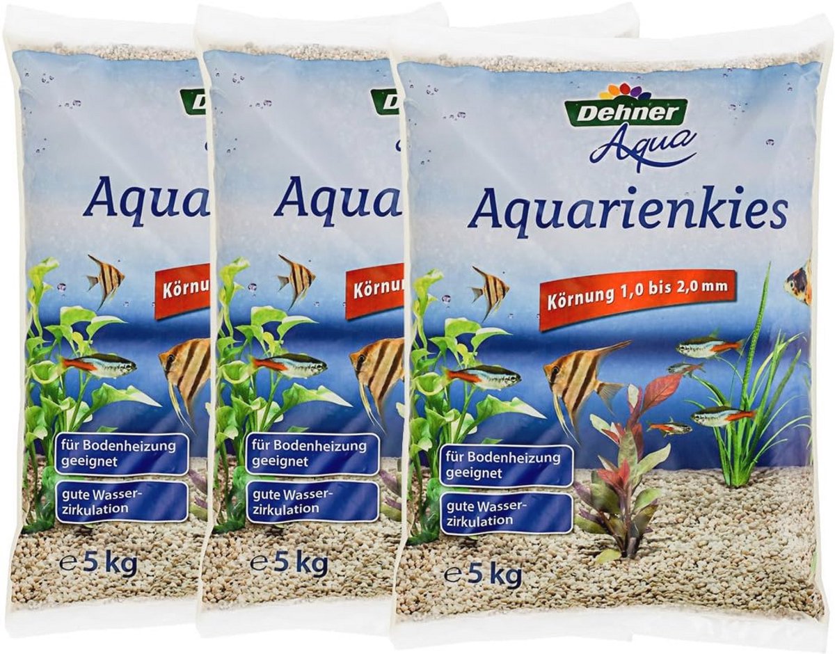 Aquariumgrind voor Gezonde Waterplanten en Vissen, Korrel 1-2 mm, 15 kg