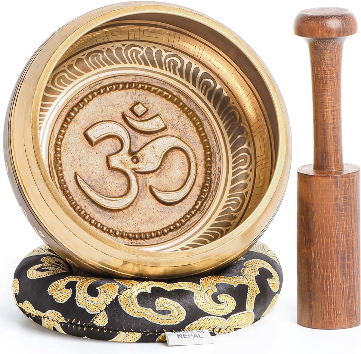 Tibetaanse Klankschalenset - Handgemaakte Grote Klankschaal voor Meditatie, Yoga en Chakra Genezing