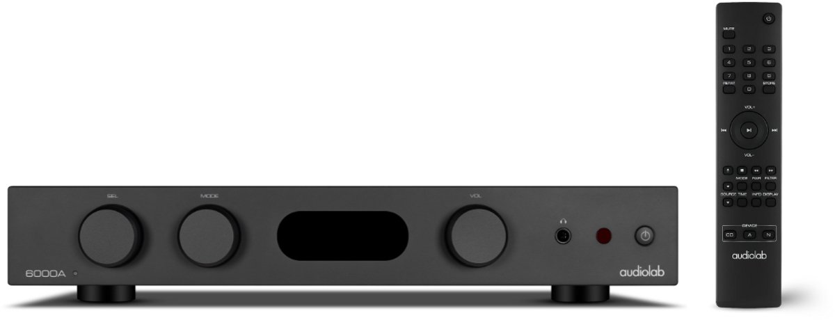 Audiolab 6000A MKII Stereo Versterker – 2x 75W – met HDMI ARC, Bluetooth en DAC – Voor TV, Stereo en Vinyl – Zwart