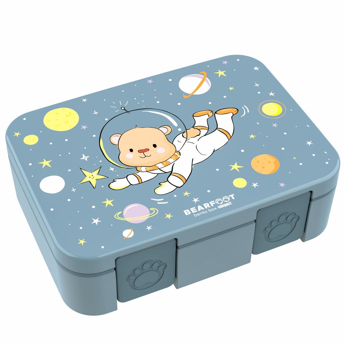 Bento Lunchbox met vakken - Blauw astronaut - 1000ml