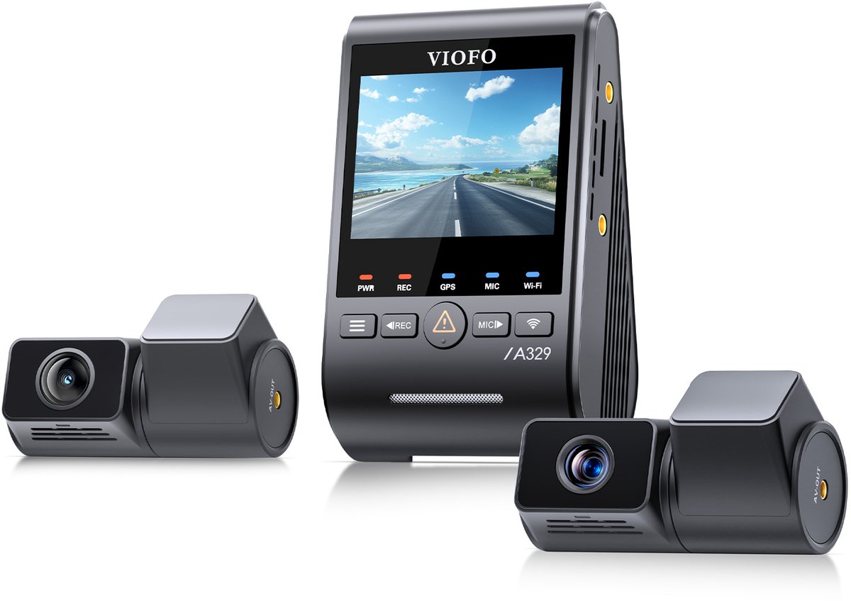 Sony VIOFO A329T 3CH - Dashcam - 4K + 2K Telelens + 2K Achtercamera thumbnail 2