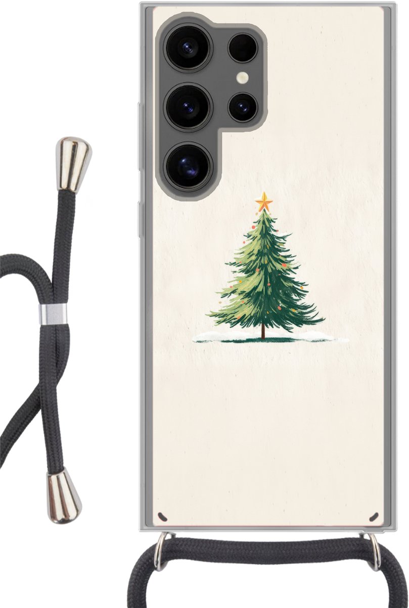 Kerstboom - Illustratie - Ster - Sneeuw