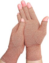 Kangka Therapeutic Rhumatisme Arthritis Gants avec Anti-Slip Taille M - Marron