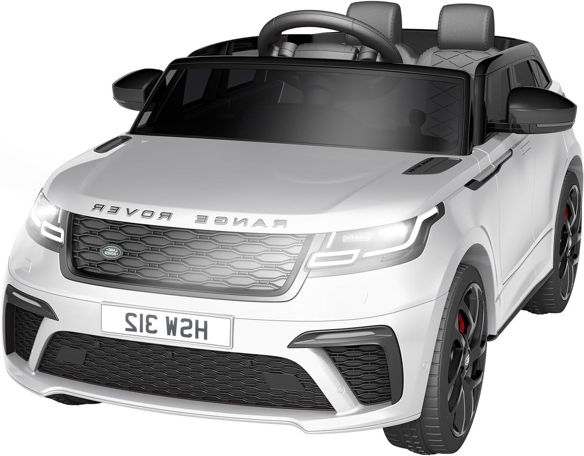 Range Rover Evoque elektrische kinderauto Accu Auto met Bluetooth en afstandsbediening - Roze -3 tot 6 jaar