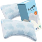 Cloudpillo Hoofdkussen 2 Pack - Plus - Memory Foam - Ergonomisch Design met Schouderuitsparing & Verstelbaar - Geschikt voor rug-, zij- en buikslapers