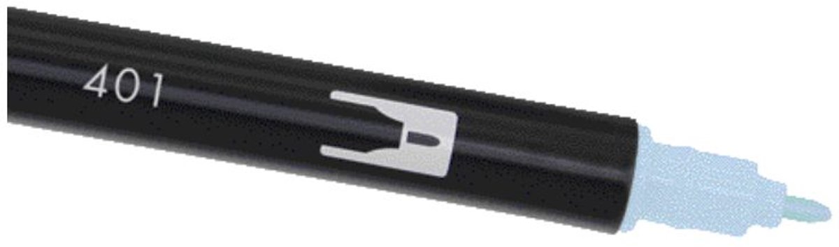 Tombow brush pen - ABT 401 - Dual Brushpen - Aqua - Blauw — afbeelding 3