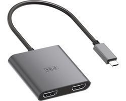 Rolio USB C naar HDMI - Dual HDMI Adapter - 2x HDMI 4K - Premium Kwaliteit