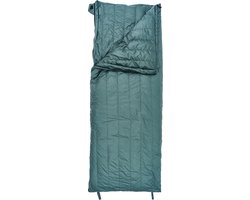 Hikr Ganzendons Slaapzak – Comfort 4°C – 210x80cm – Lichtgewicht en compact – Warm dekenmodel winter – Volwassenen – Groen