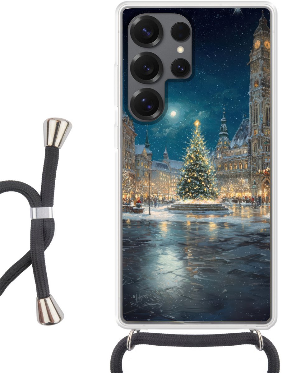 Kerstnacht - Stadsplein - Meerkleurig