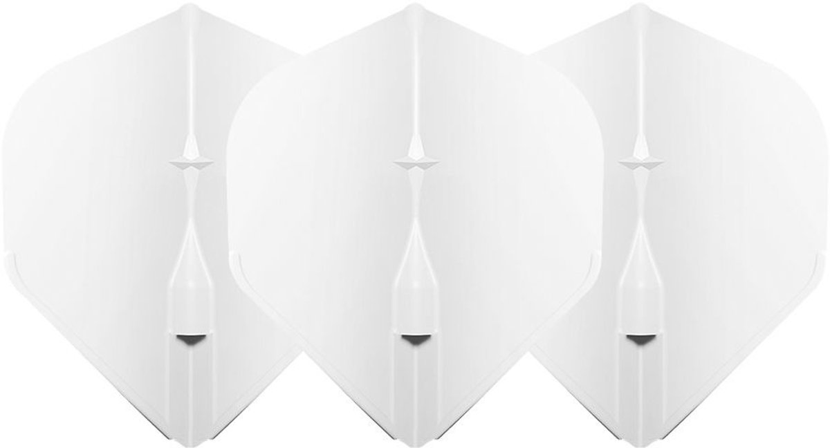 L-Style Champagne Flight EZ L1 Standard White - Dart Flights
