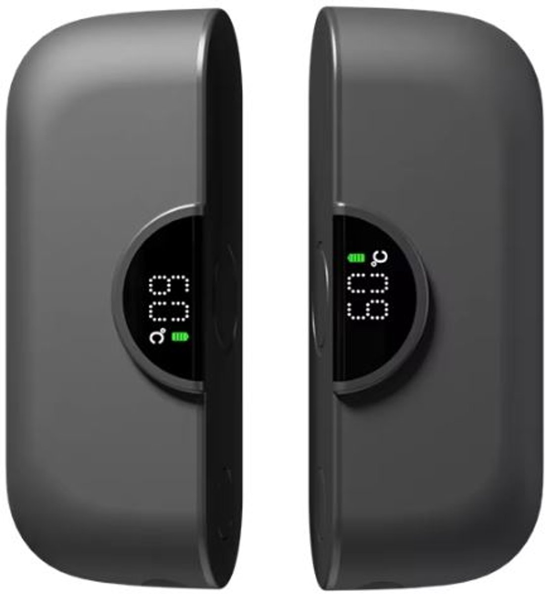Maxium Handverwarmer Zwart - Elektrische Handwarmers (45-60 C°) - 2in1 (6000mAh) - Heatbank - USB-C - Stijlvol & Innovatief Design - Nooit meer koude handen - Elektrische Handwarmer - Outdoor - Wintersport - winter gadget - 4 standen