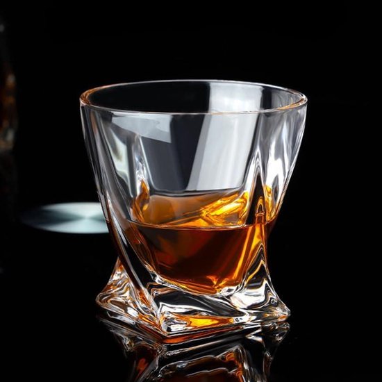 Creatieve Diamond Whiskey Glazen Tumbler Glazen Beker Roterend Ontwerp Wijnglazen Whiskey Borrelglas Bar Accessoires kopen vanaf een prijs van 6.44