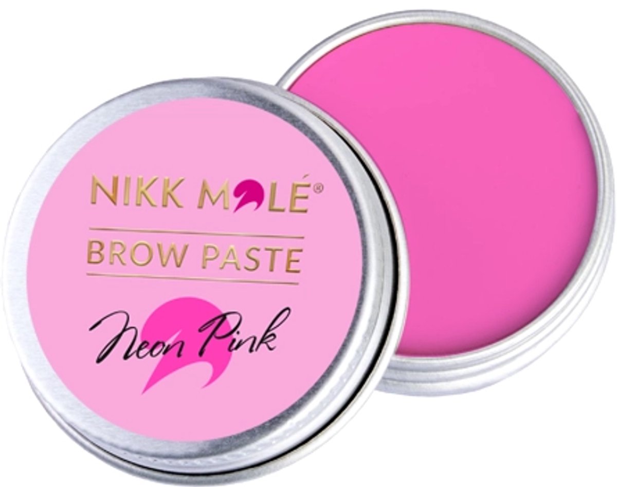 Nikk mole - brow paste - neon roze