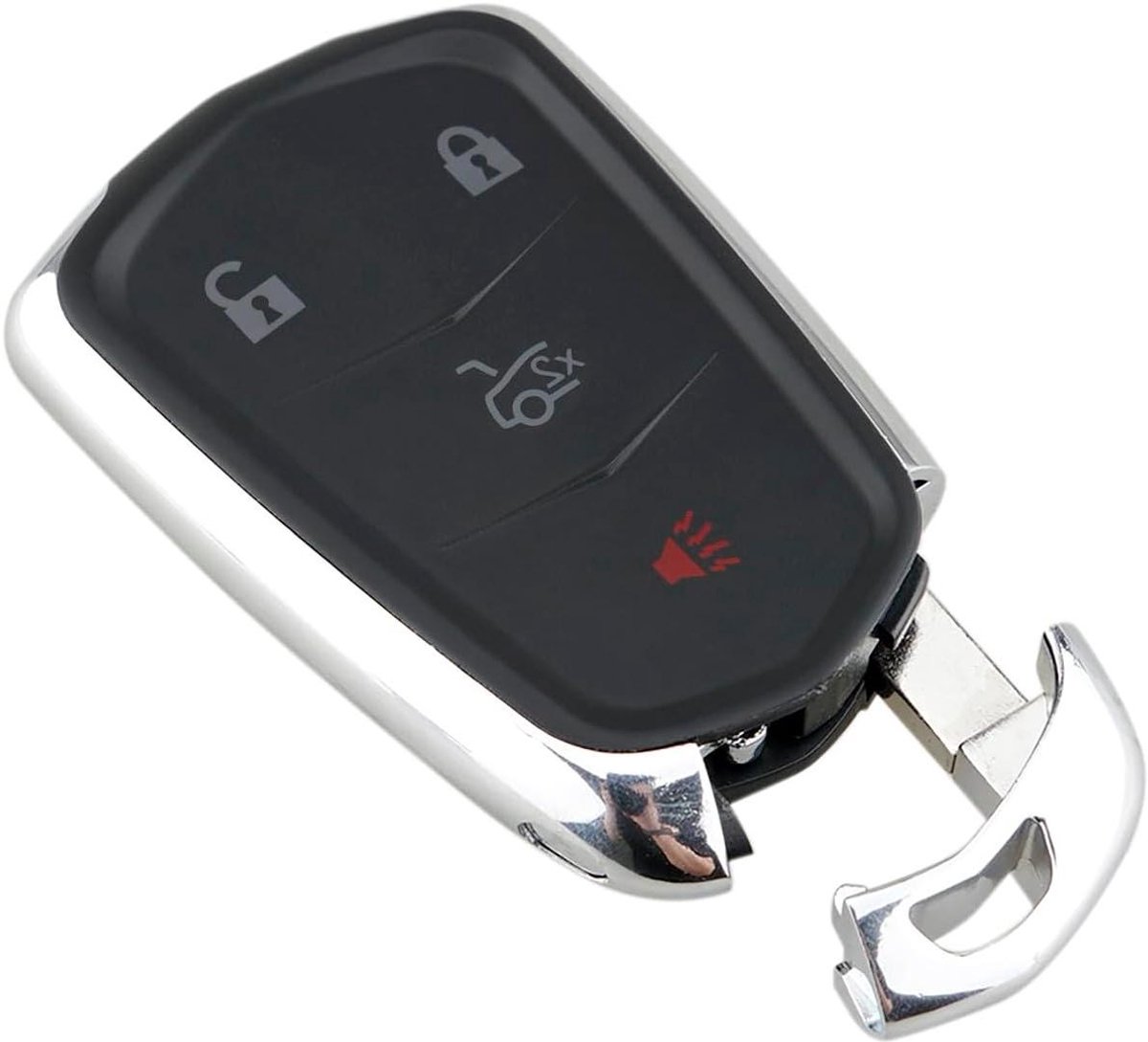 Provento - Vervanging Sleutelhanger Shell Case Zwart voor Auto met 4 Knoppen HYQ2AB