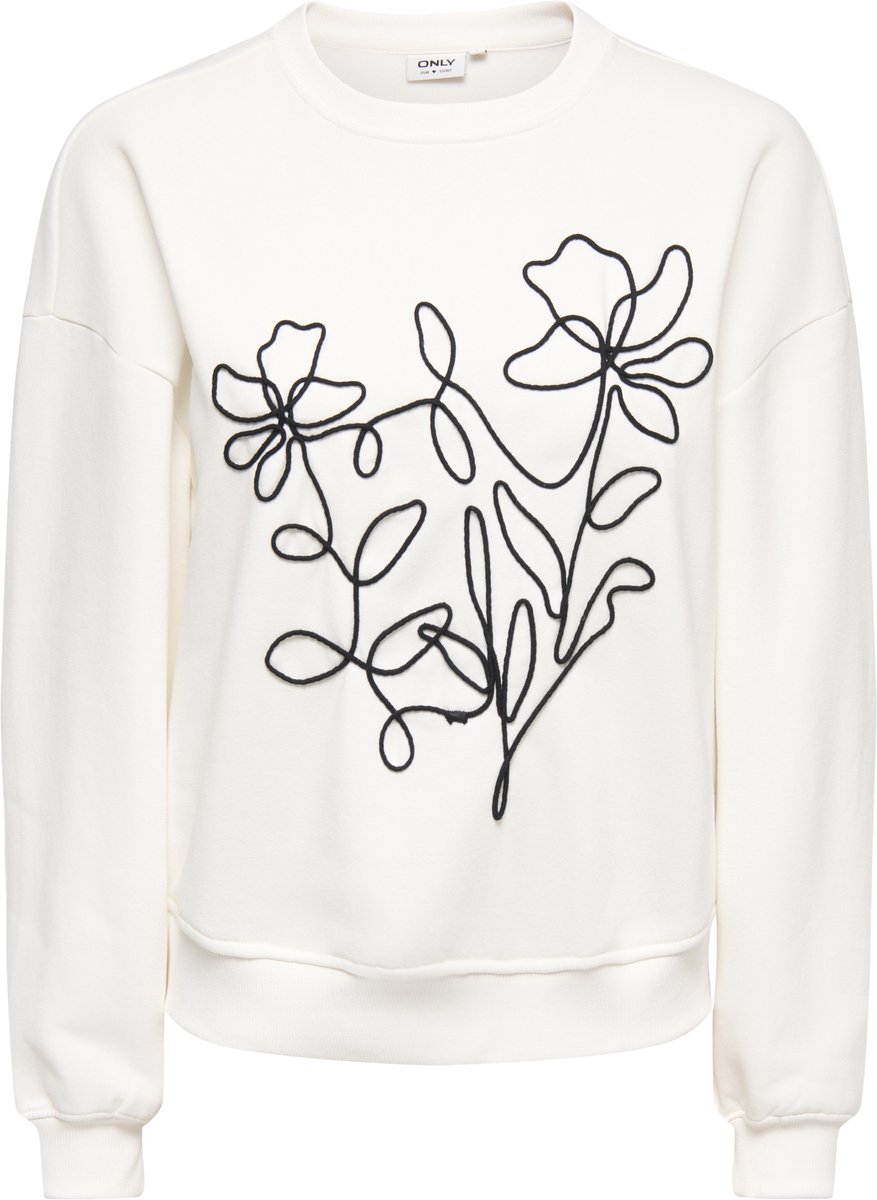 ONLY - ONLBROOKLYN L/S EMBROIDERY BOX SWT - Dames - Sweaters