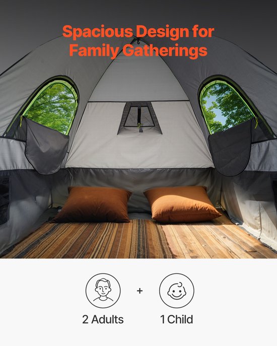 VEVOR Auto Tent Vrachtwagen Tent Kampeertent met Ramen Waterdicht voor 1524-1585mm van Vevor — afbeelding 4