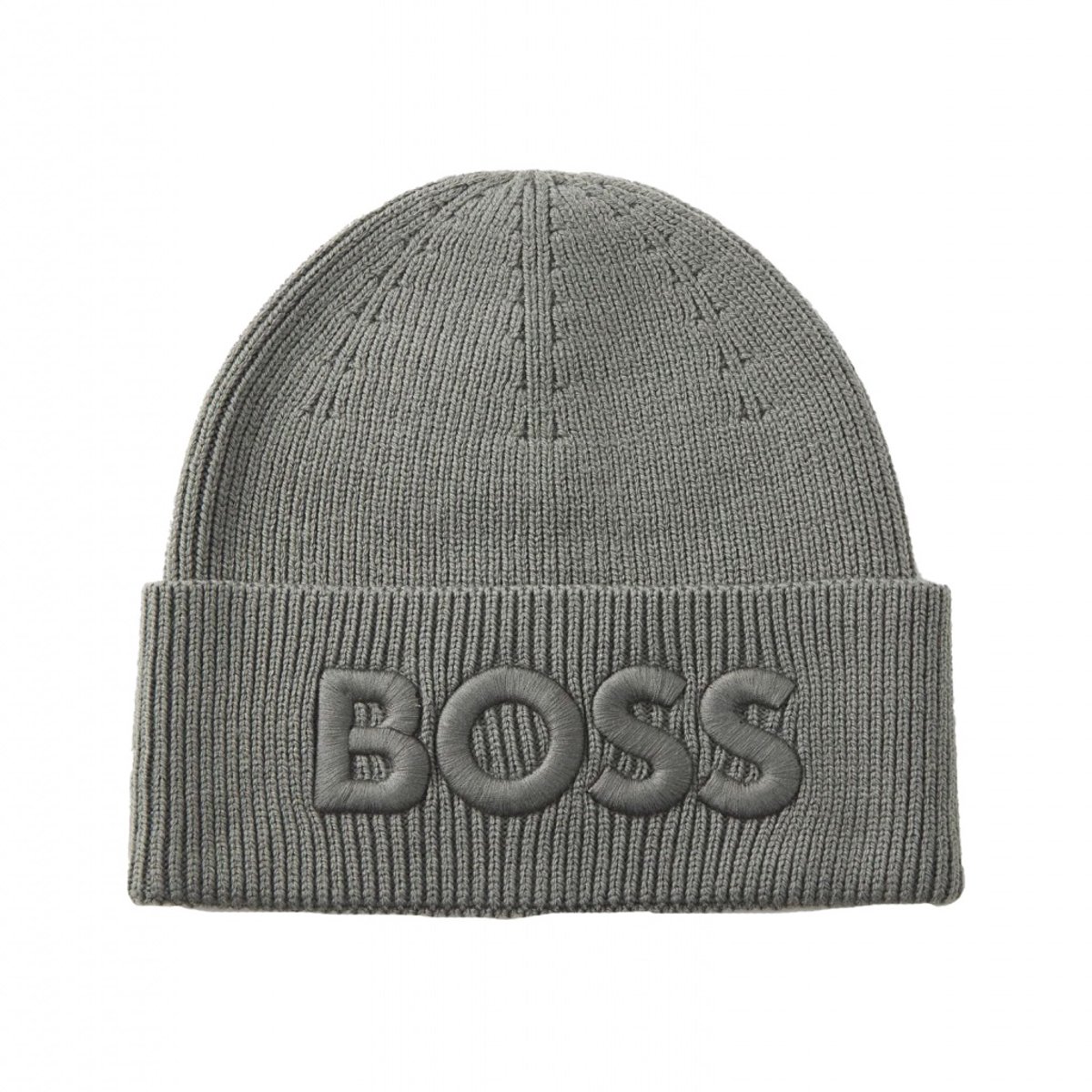 BOSS muts Afox Beanie Silver grijs