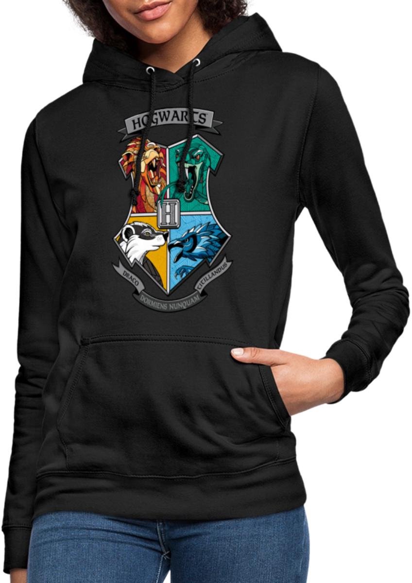 Harry Potter Hogwarts Logo Hoodie Dames