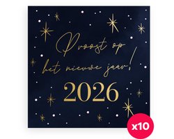 Greetz - 10 nieuwjaarskaarten inclusief enveloppen - nieuwjaar - jaarwisseling - 2026