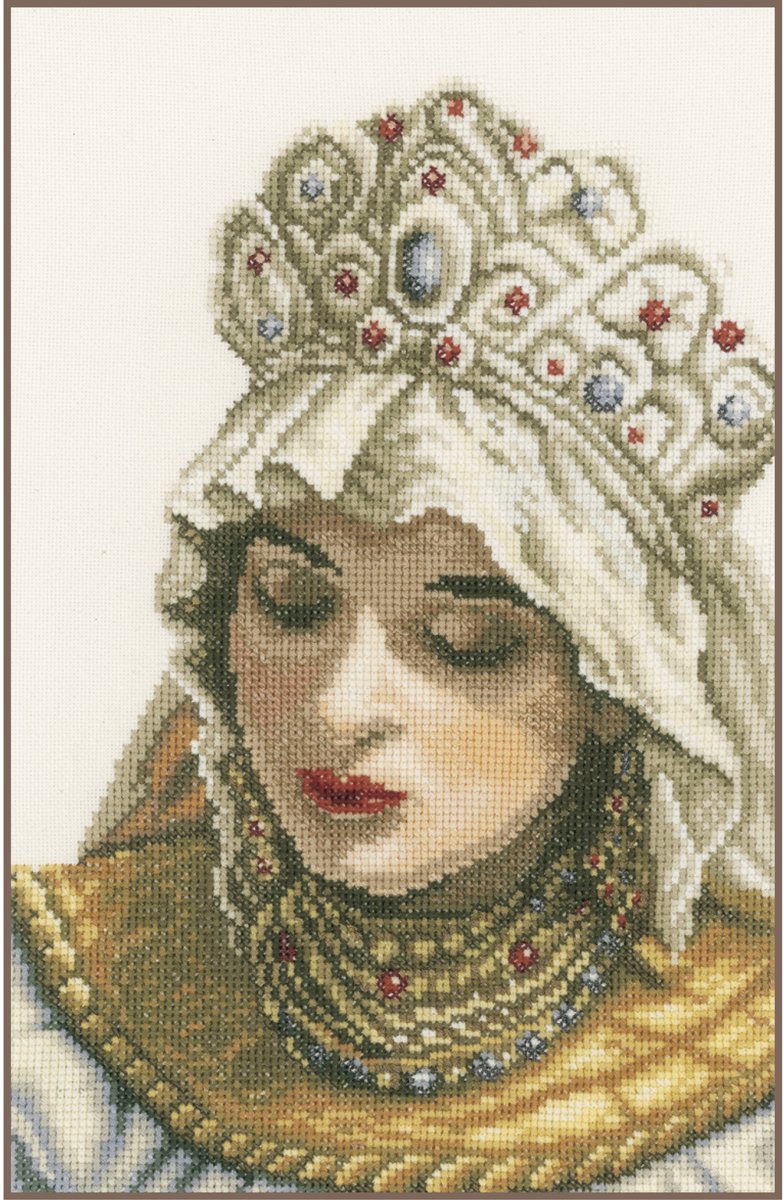 Lanarte Borduurpakket - Borduurset - Borduurpakket volwassenen - Telpakket kit - 18.5 x 29.5cm - Russische bruid - PN-0021222
