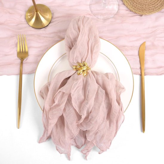 Ganekihedy 10 stuks gaas servetten Pakket puur katoen gaas servetten 40x40 cm bruiloft decor dagelijks gebruik diner handdoek (Roze Ganekihedy 10 stuks gaas servetten Pakket puur katoen gaas servetten 40x40 cm bruiloft decor dagelijks gebruik diner handdoek (Roze