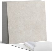 Coloray Plaktegels - Natuursteen textuur Zelfklevende Tegels - 20 cm x 20 cm - Romig Plaktegels - 20 stuks - Vierkant PVC Tegels - Plaktegels Badkamer - Plaktegels Vloer - Vinyl Tegels Zelfklevend - Wandtegel Zelfklevend