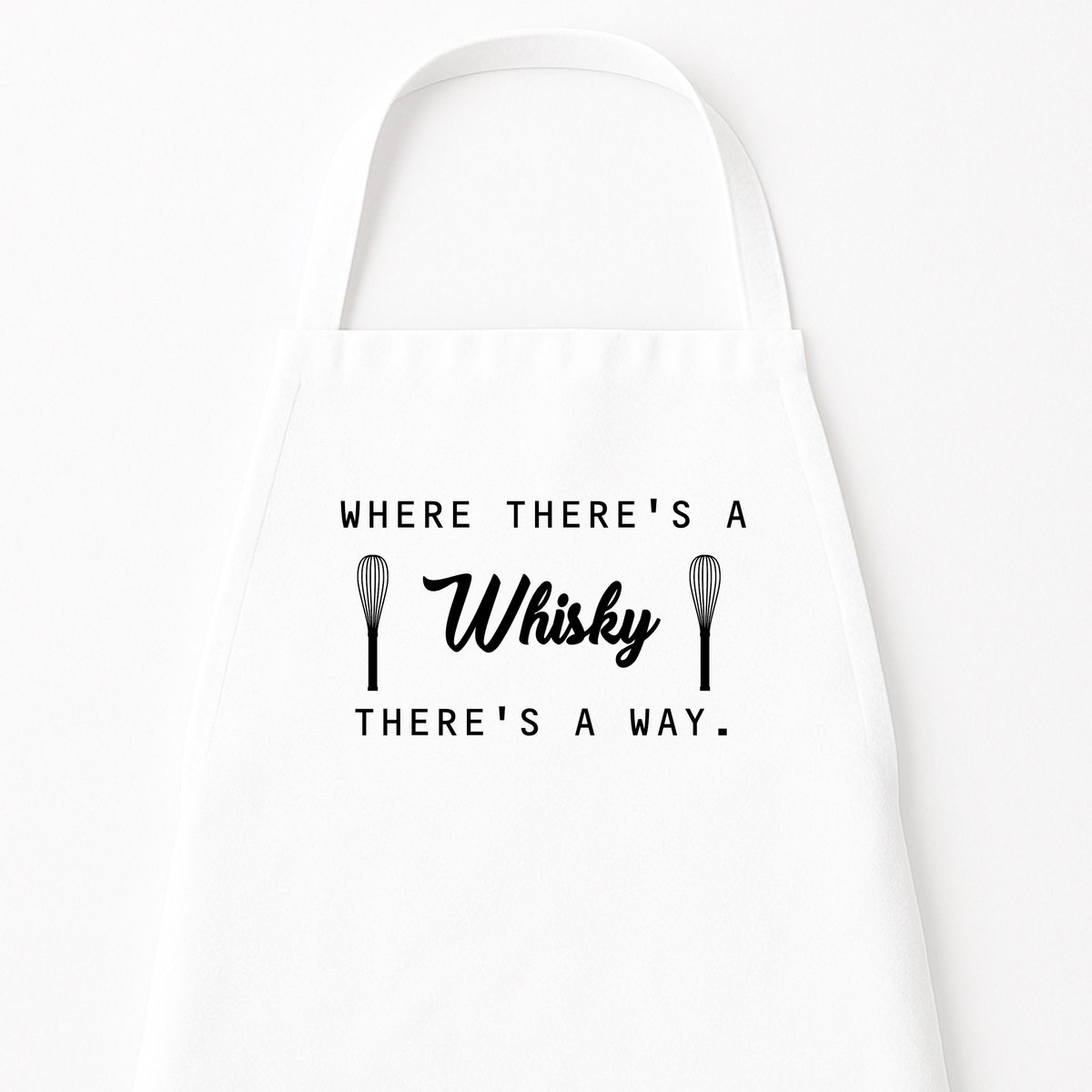 Keukenschort "Where there’s a Whisky, there’s a way" | Kerstcadeau & Sinterklaas voor Hem