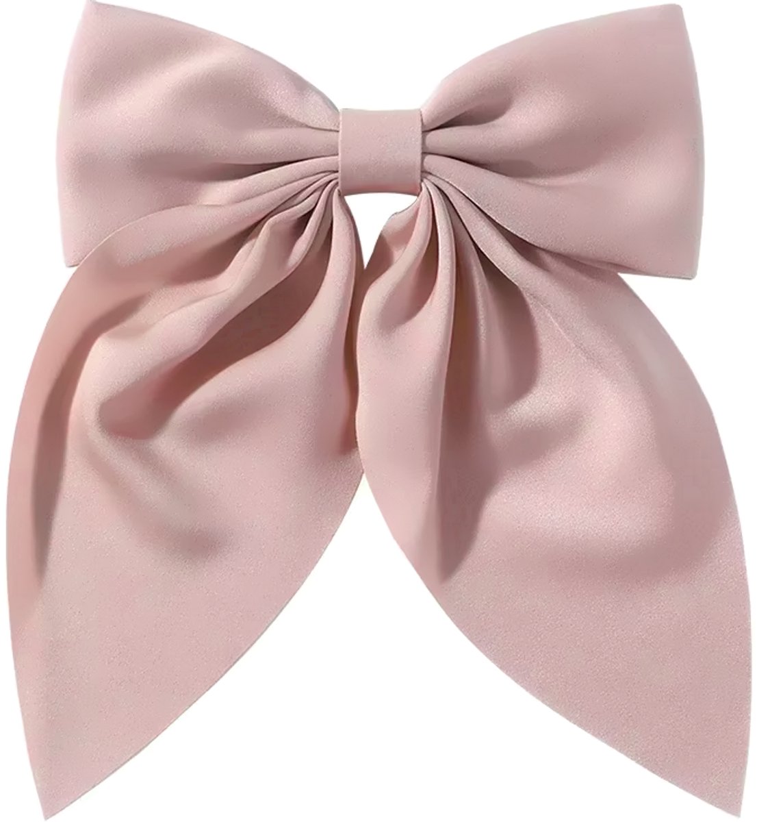 Haarstrik - Bow Lichtroze | Clipsluiting | 13 x 18 cm | Polyester