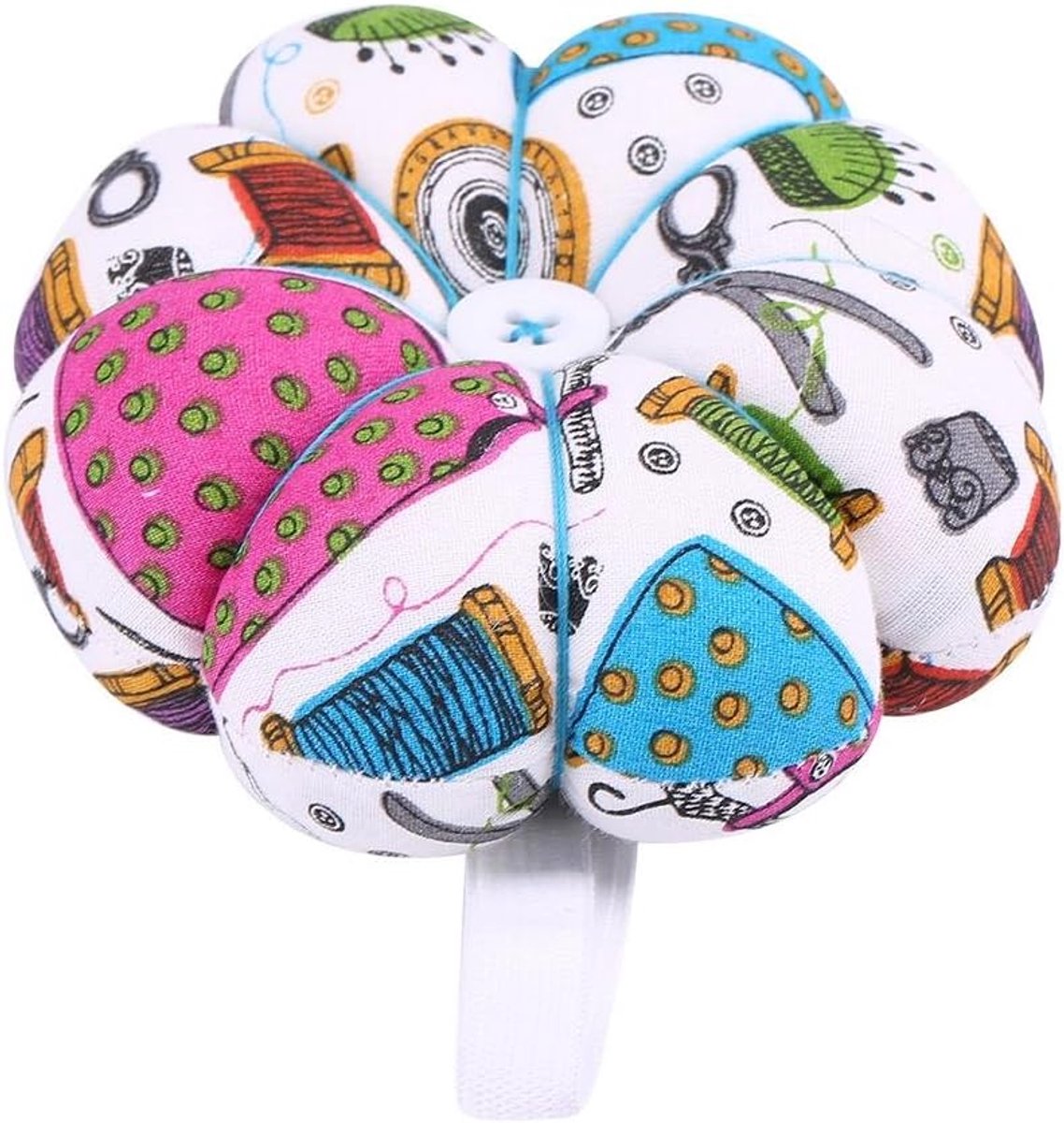 Premium-Grade Naaigerei - Needles Pin Pillow Creatieve Pumpkin Stof Elastische Polsband - Naaien Bevestiging voor Naaikit Accessoires