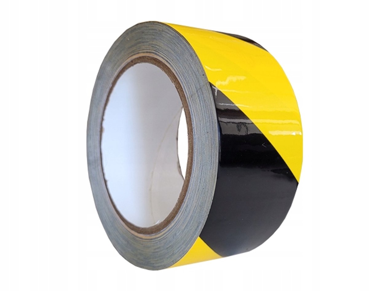 SIGNA 5S Vloertape Geel-Zwart 50mm x 33m - Niet-rekbaar