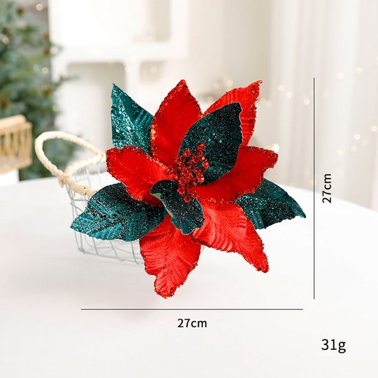 DAHI 64 stuks kerstboom zuurstokken, zuurstokken om op te hangen, kersthangers (rood, 64 stuks