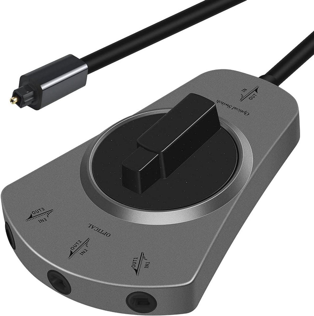 Optische Splitterkabel 1-in-3 - Toslink / Fiber Optic Audio Adapter (1m)