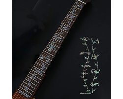 Guitar Grip Board Marker Inlay Stickers - DIY Guitar Neck voor Bass - Acoustic Guitar - Electric Guitar - Tree of Life - Abalone Blue
