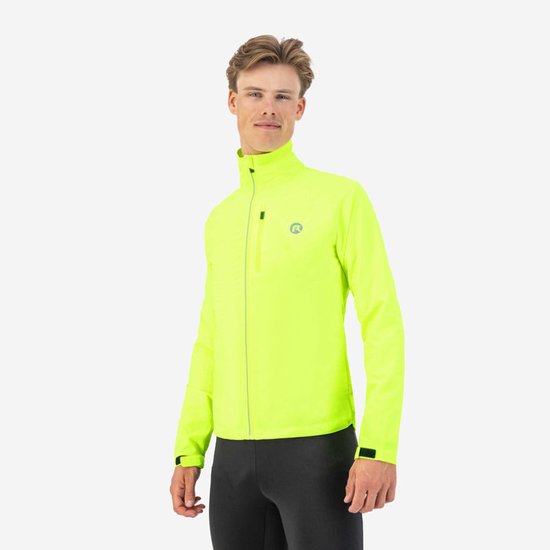 Rogelli Core Hardloopjack Heren - Running Jacket - Waterafstotend - Fluor-Geel - Maat L