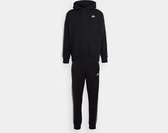 NIKE M NK CLUB FLC GX HD TRK SUIT Heren Trainingspak - Zwart - Wit - Maat XS