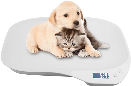 Balance Numérique SPORWAY 15 Kg Pour Petits Animaux – LCD – 4 Unités – Chatons, Chiots, Hamsters