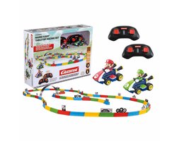 Carrera RC voertuig Auto - Mini Mario Kart - Tabletop Racing Set - Mario vs. Luigi - 2 Bestuurbare Auto's - 2,4 GHz - 5 km/u - Schaal 1:43