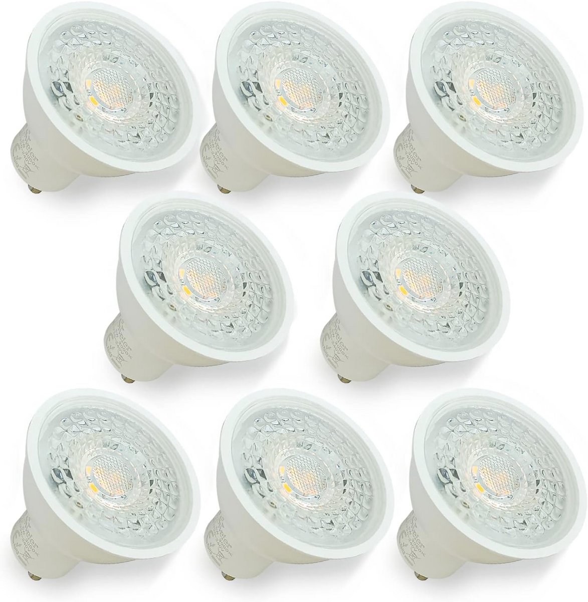 Energiezuinige GU10 LED Lampen Koud Wit 6000K - 8-Pack 5W Equivalent aan 50W Halogeen