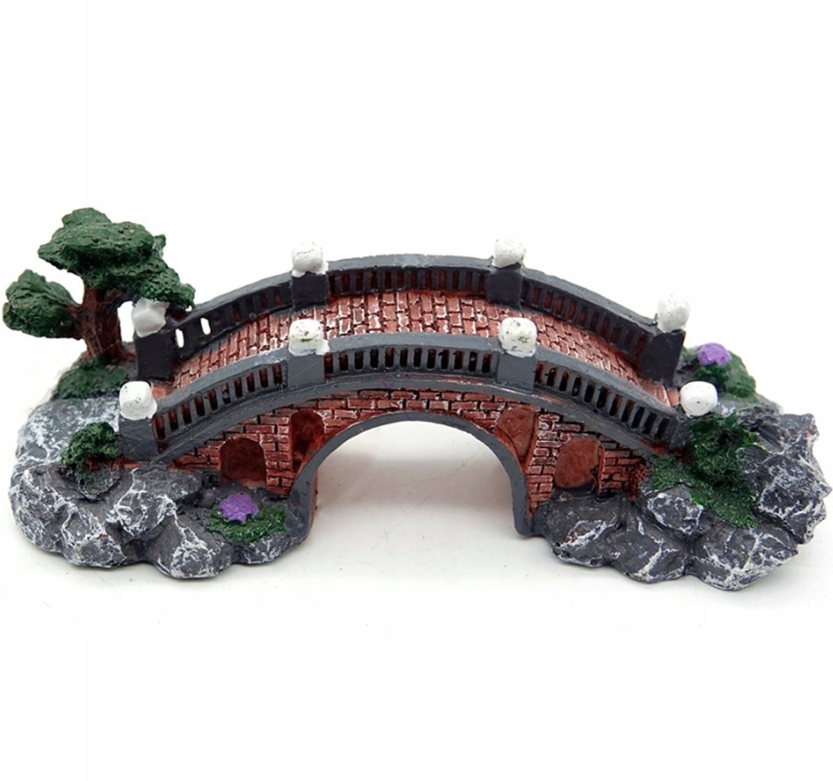 Japanse Brug Aquarium Decoratie - Realistisch en Veilig (16cm)