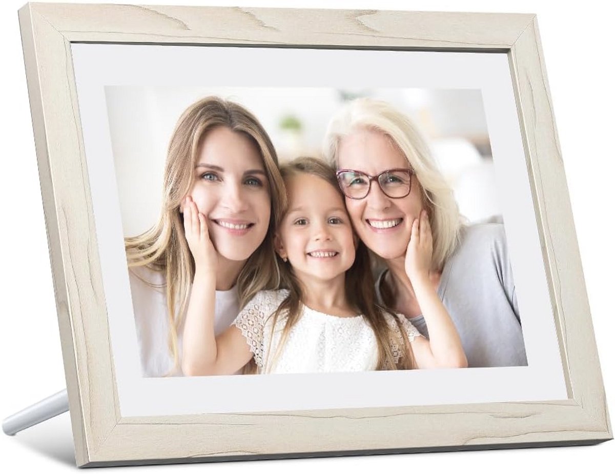 Digitale Fotolijst 10 inch WiFi Met IPS Touchscreen en HD Weergave