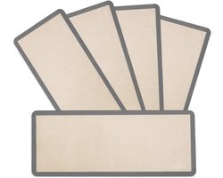 5 stuks Premium siliconen bakmat, droogmat, antiaanbaklaag, geschikt voor Harvest Right vriesdrogers, grijs, keukengereedschap (50 x 21,5 cm)