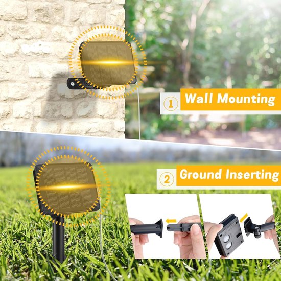 Buitenverlichting op zonne-energie voor de tuin - led-zaklampen op zonne-energie voor