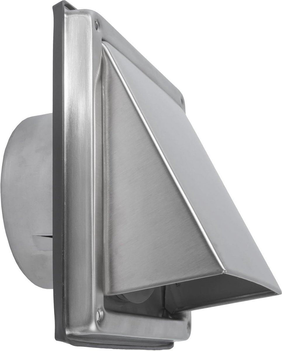 4 Inch Ventilator Afdekkap voor Keuken en Garage - Binnen/Buiten Louvered Duct Guard