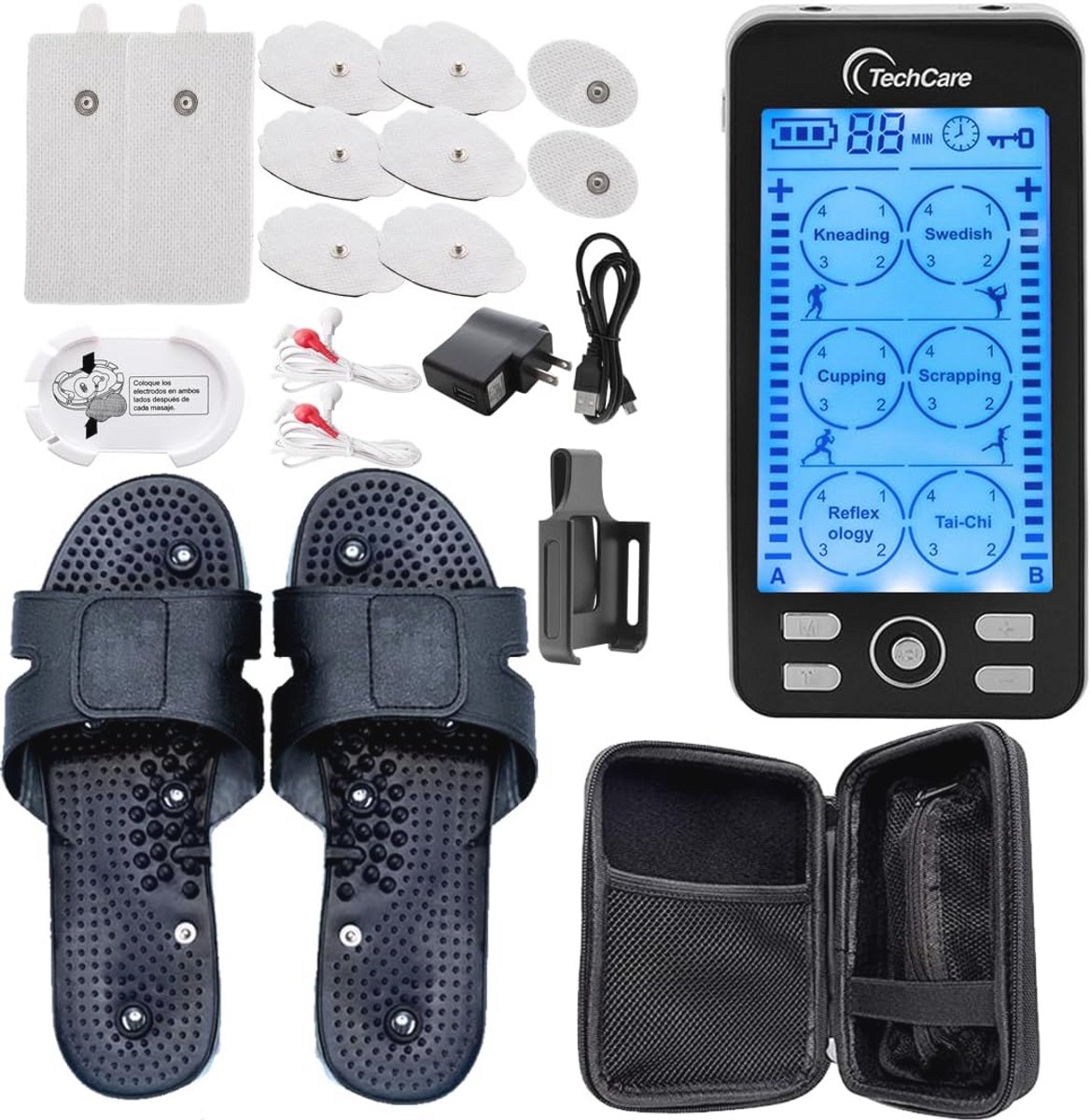 Massager Spierstimulator met 24 Modi en Touchscreen – Multifunctioneel Appliaat voor Spierontspanning