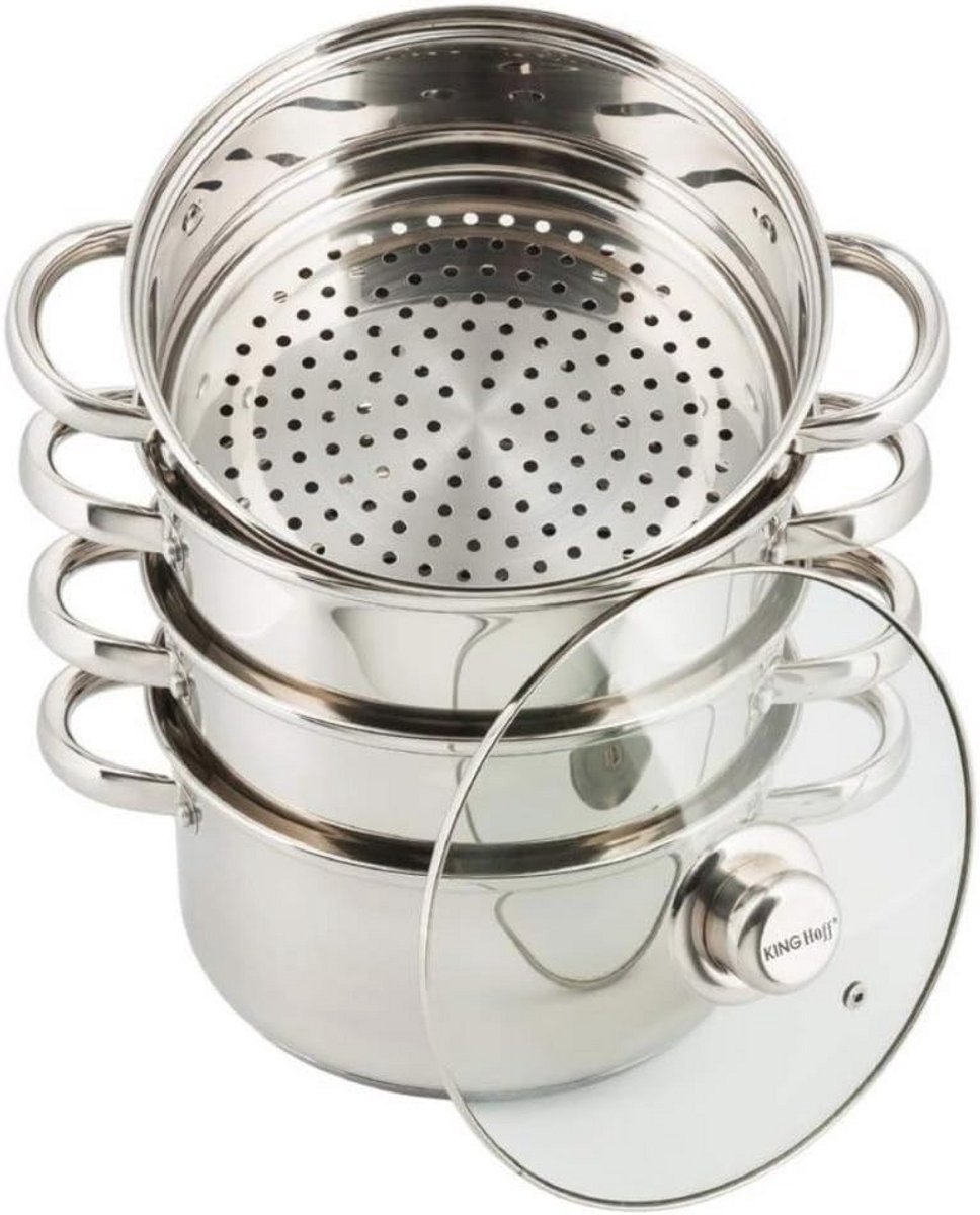 Stoomset 5-delig - 18 cm - Koken op een Gezonde Manier