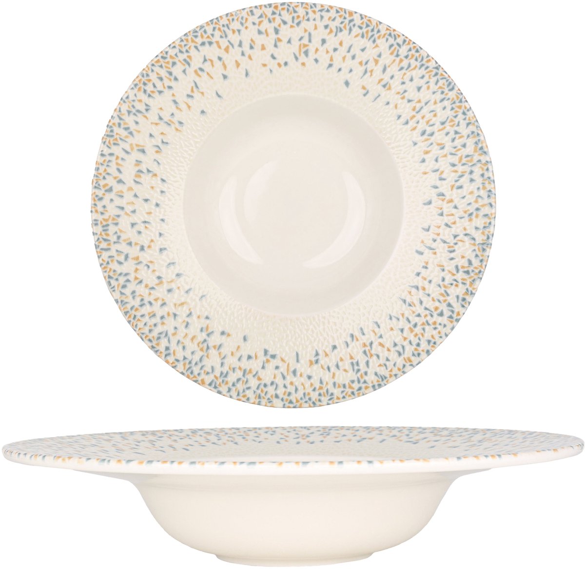 By Bone Pastabord - Tessera - Porselein - 28 cm (480cc) - set van 2