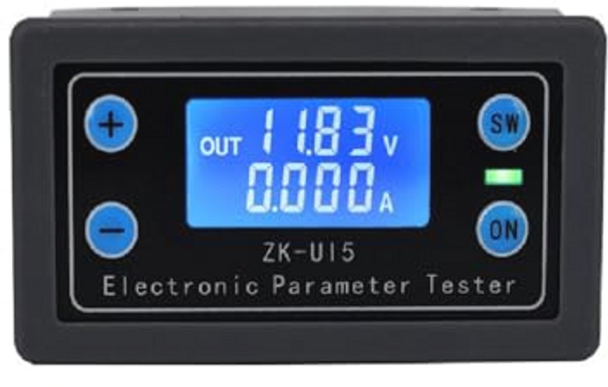 Multifunctionele DC Voltmeter en Ampèremeter met Digitaal Scherm - Accu Capaciteit en Laad Tester