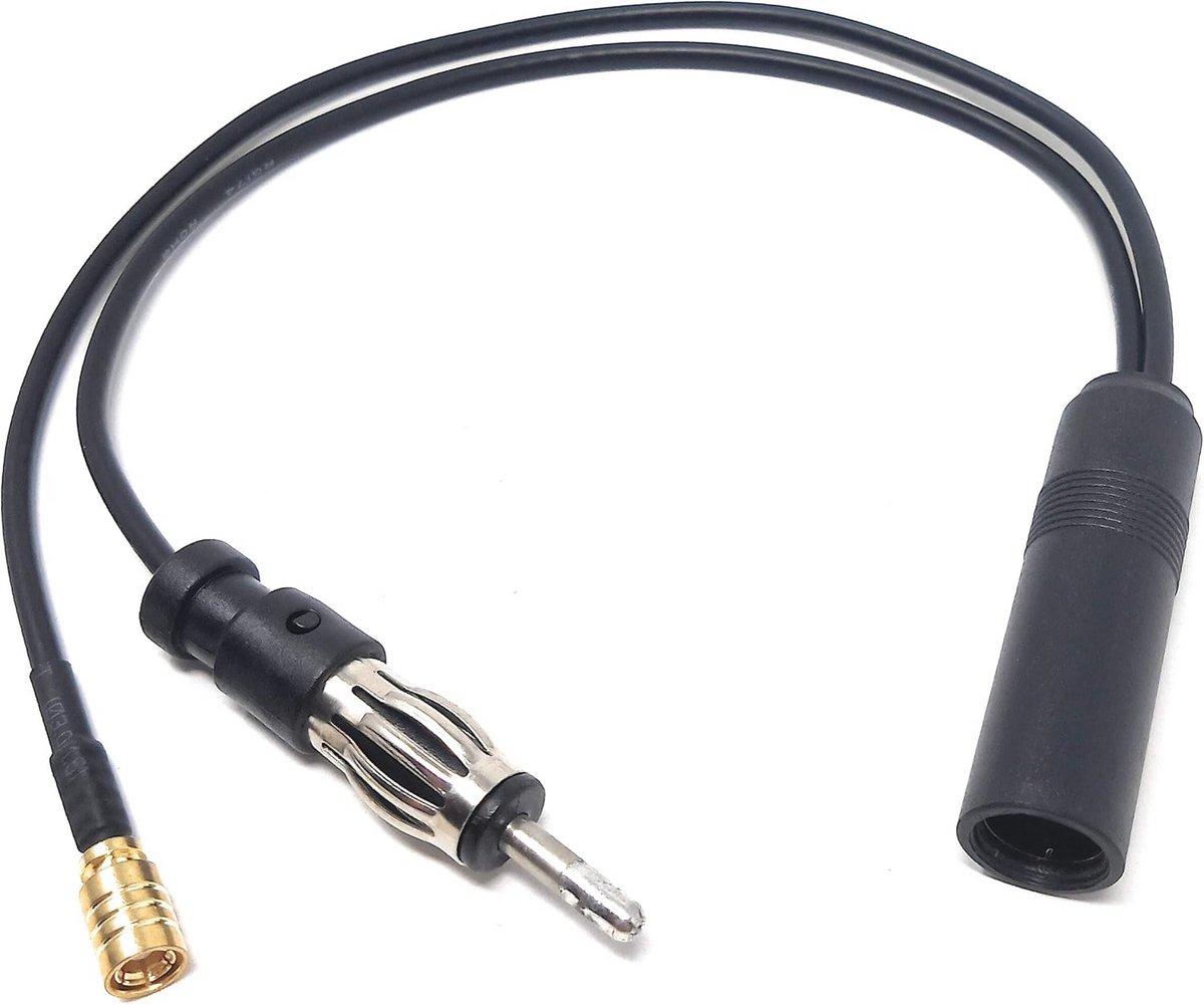 DAB DAB+ Antennesplitter voor Auto - AM/FM naar DAB Converter met DIN en SMB Aansluitingen