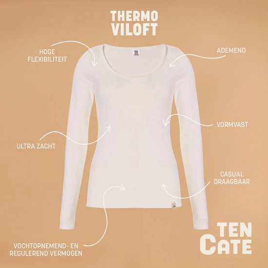 Ten Cate thermo long sleeve lace snow white voor Dames | Maat M — afbeelding 3