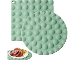 2 stuks Placemat Voor De Tafel | Siliconen Hittebestendige Placemat - Decoratie Voor De Tafel Hittebestendige Matten,voor Thuis, Studentenhotel, Hotel, Appartement Verhuur, Bakkerijen, Café